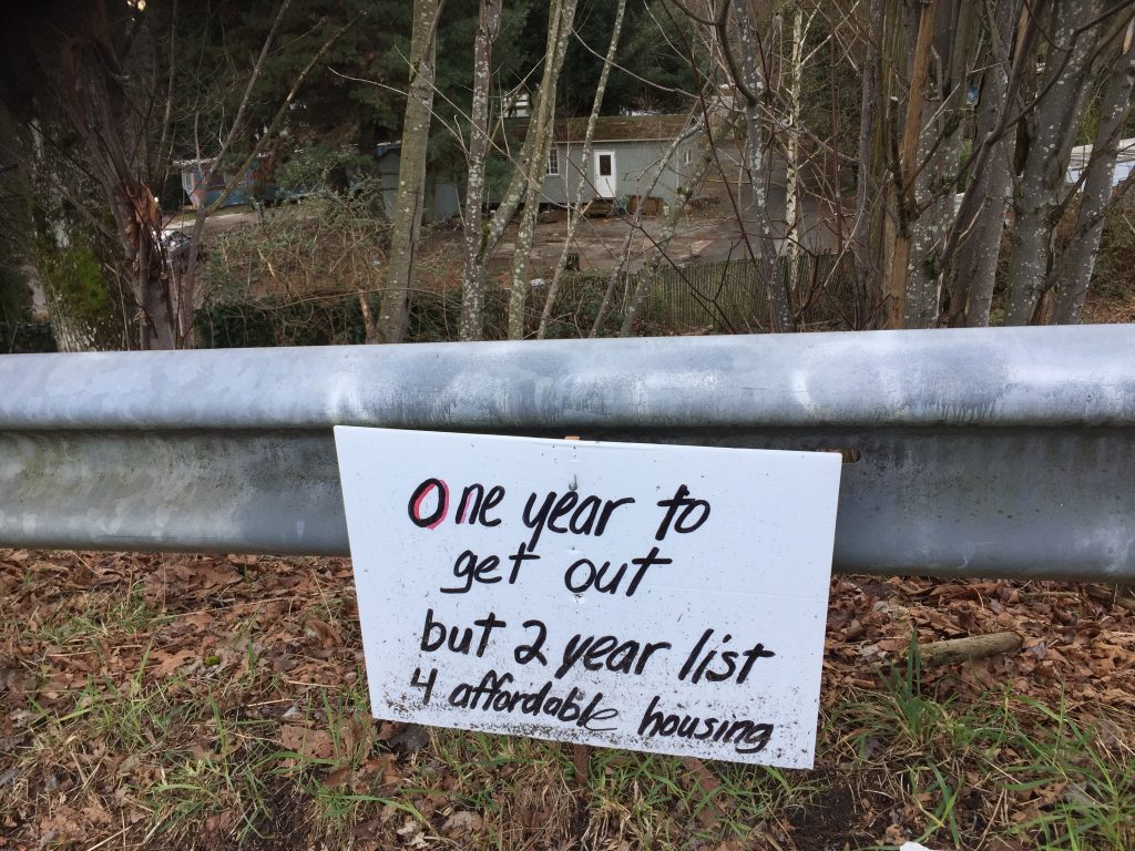 One year to get out but 2 year list 4 affordable housing